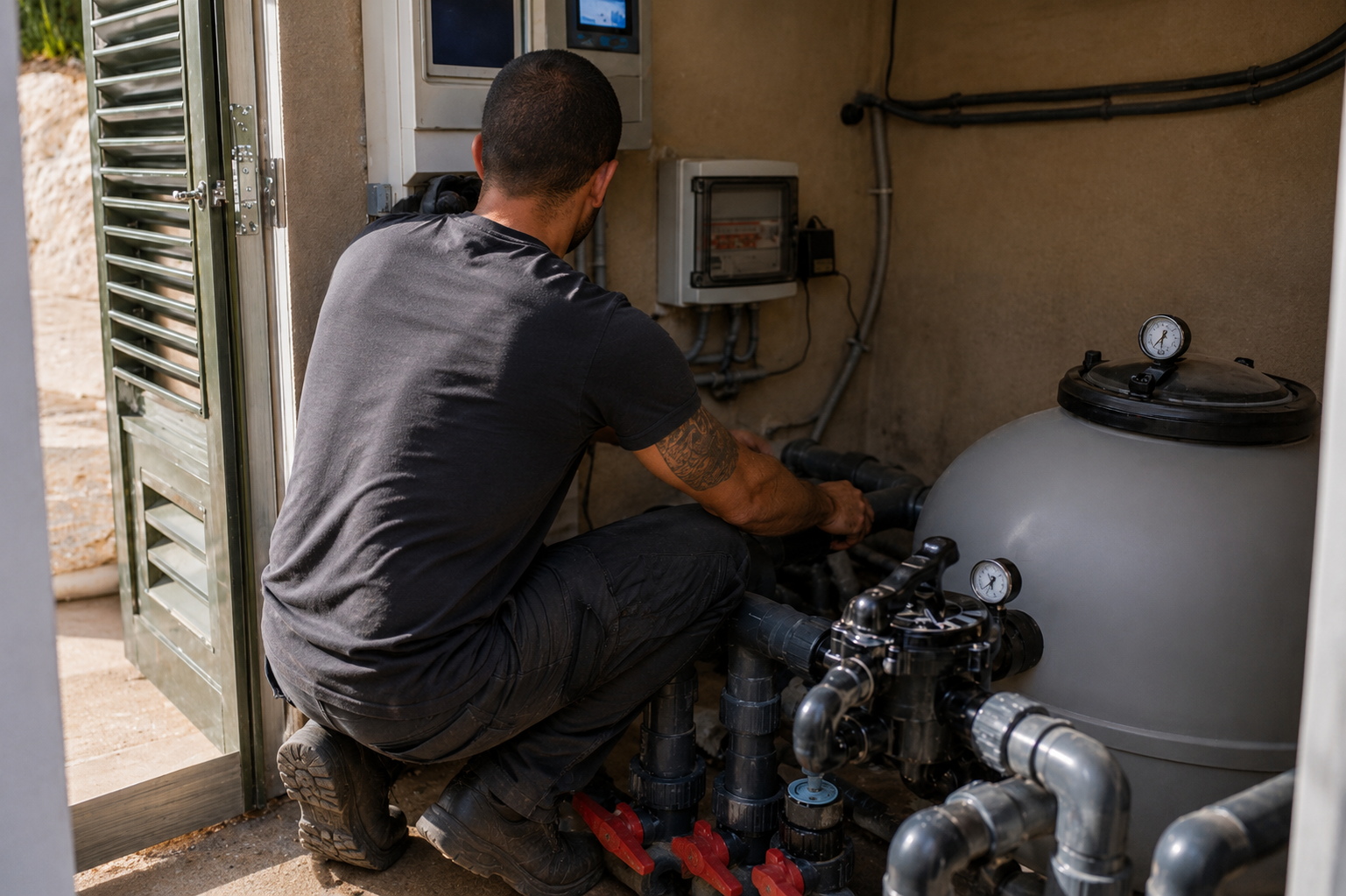 Reparación de instalación de piscina en Menorca
